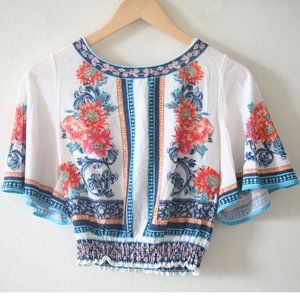 Size XS - JEALOUS TOMATO Women's Bohemian Cropped Top